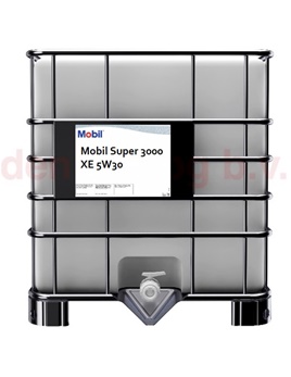 Mobil Super 3000 XE 5W30 IBC 1000 liter voorkant 